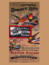 3583.Enchanted Summerland Chicago and Northwestern POSTER.Home School art decor - £13.66 GBP+