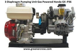 Commercial 3 Diaphragm Pump Gas Powered Honda GX -P36 - £1,521.78 GBP