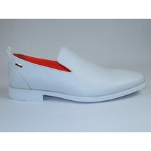 Men Tayno Dressy Casual Soft Leather Comfortable Slip on Loafer #ALPHA L White image 8
