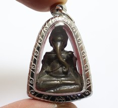 Lord Ganesha Blessed 1950s Pendant Hindu God Of Success Ganapati Ganesh Locket - £96.08 GBP