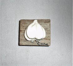 Carol Cline Handmade Garlic Vegetable On Vintage Barn Wood Wall Decor Vi... - £90.89 GBP