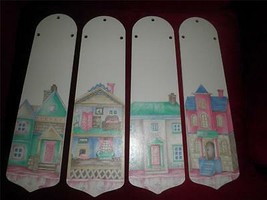 Custom ~ Pastel Victorian Doll House Ceiling Fan ~Little Girls Room Or Nursery - £94.90 GBP