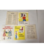 Vintage Mid Century Posters Wall Art Lot  Hayes School Good Health Some ... - £27.10 GBP