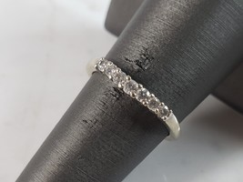 Womens Vintage Estate 14K White Gold Diamond Ring, 2.0g E6267 - £199.05 GBP