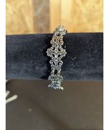 Silver Tone 7&quot; Bracelet With Ornate Lace Like Design - €12,78 EUR