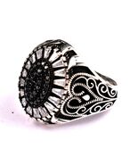 Sterling Silber 925 Handarbeit Zirkon Edelstein Antik Ring RS-1609 - $128.47