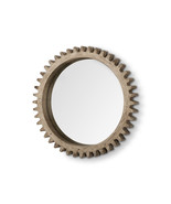 35&quot; Round Natural Wood Frame Wall Mirror - £512.23 GBP