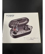 TOZO T10 Blue Waterproof TWS Stereo in-Ear Built-in Headsets with Wirele... - $40.74