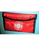 FIRE DEPARTMENT MALTESE CROSS Red Checkbook Holder and WALLET - Great Gift! - €4,28 EUR