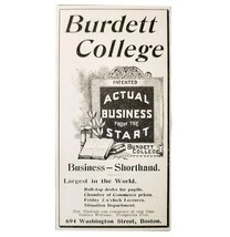 Burdett Business College 1897 Advertisement Victorian Boston School ADBN... - $368.12 MXN