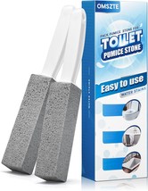 2Pack Pumice Stone Toilet Bowl Cleaning with Handle Scouring Stick Powerfully Cl - £15.71 GBP