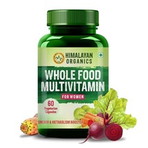 Himalayan Organics Whole Food Multivitamin for Women with Natural Vitamins 60CAP - £16.48 GBP