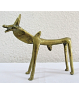 Antique African Abstract Figurative Brass Zebu Figurine - €171,64 EUR