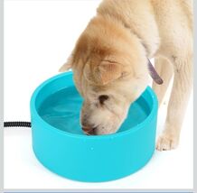 Heated Water Bowl for Cats &amp; Dogs, 3.2L Heated Dog Bowl, Outdoor Heated ... - $32.55