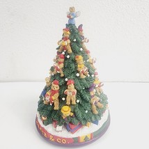 Silvestri Santa &amp; Co Musical Christmas Tree Teddy Bears 8 Inches Tall - £22.16 GBP