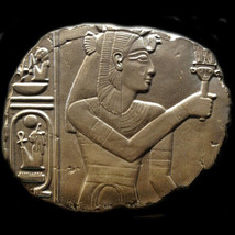 Isis or Egyptian Queen sculpture Wall Relief plaque in Bronze Finish - £23.45 GBP