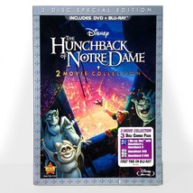 Disney&#39;s - The Hunchback of Notre Dame 1 &amp; 2 (Blu-ray/DVD) Brand New w/ Slip ! - £12.46 GBP