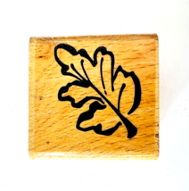 Oak Leaf Nature Wood Leaves Fall Mounted Rubber Stamp - £11.95 GBP