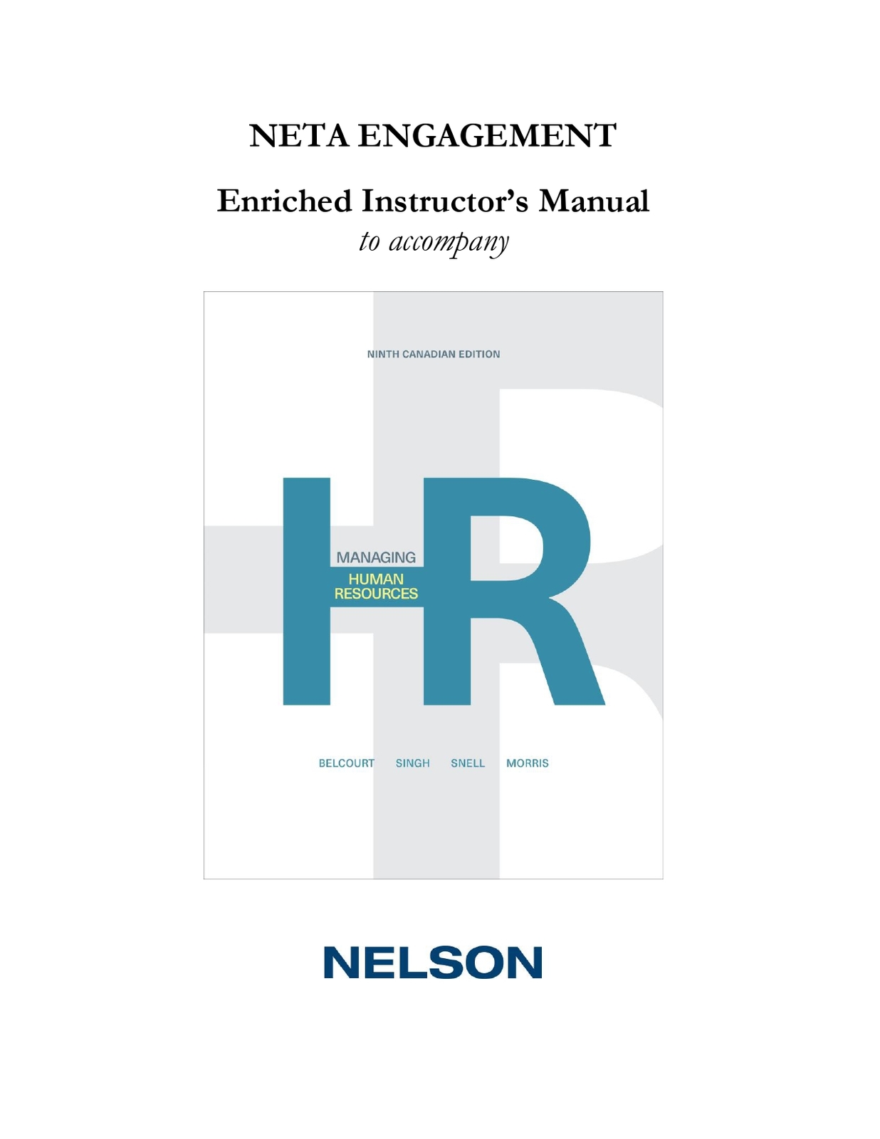 Solution Manual for Managing Human Resources 9th Canadian Edition By Mon... - $17.99