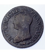Lan 5 (1796-97) France 5 Centimes Coin (VF) Very Fine Km #640.5-
show or... - €52,52 EUR Lan 5 (1796-97) France 5 Centimes Coin (VF) Very Fine Km #640.5-
show or... - €52,52 EUR