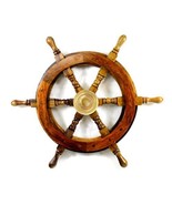 15&quot; Wooden Ship Wheel Pirate Nautical Boat Home Decor - $936.00 MXN