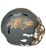 Terrell Suggs Autographed Ravens Full Size &#39;Slate&#39; Speed Helmet Beckett - $6,729.74 MXN