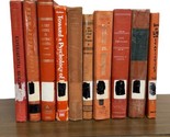 Lot of 10 Shades of Orange Old Vintage Antique books For Staging or Deco... - $44.54