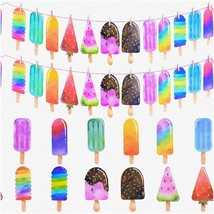 Popsicle Fiesta: 2-Pack Ice Cream Party Garland for School Kid Birthday ... - $32.66