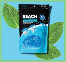 Reach Professional Floss Picks, 90 Count, Mint Flavor - One Pack of 90 - £6.56 GBP