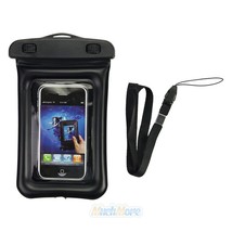 Black Waterproof Dry Pouch Bag Case For Camera Cell Phone Pda Underwater 20M New - £12.57 GBP