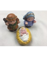 Fisher Price Little People Nativity Mary Joseph Baby Jesus - $470.65 MXN