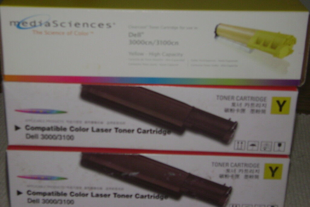 Dell 310-5729 3000/3100 Compatible Yellow Toner Cartridge - $19.55