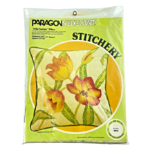 Paragon Tulip Fantasy PIllow 14 in. Square Needlepoint Kit 0856 Sweimier - $48.27