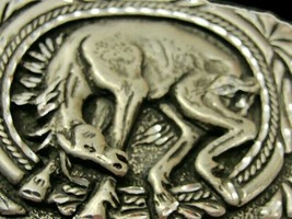 1992 Belt Buckle Bucking Horse Pony Western Silver Tone Made in USA Vintage - £25.53 GBP