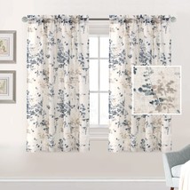 Linen Sheer Curtains for Living Room Curtains 63 Inches - £27.09 GBP