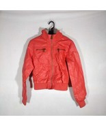 Charlotte Russe Coat Large, Orange With Hood, Gently Used - £19.65 GBP