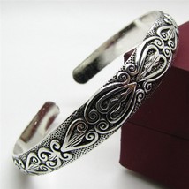 Retro Boho Wristband Carve Heart Thai  Brand Bangles Bracelet  Black Bracelet Me - £9.20 GBP