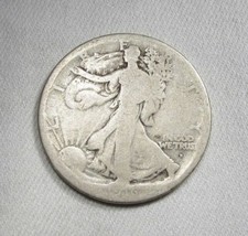 1916-D Silver Walking Liberty Half Dollar AG Coin AK678 - £22.77 GBP