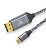 V7 V7USBCDP14-2M USB-C TO DP 1.4 CABLE 2M 6.6FT 32.4GBPS 8K 30HZ/4K 60HZ... - $70.05 CAD