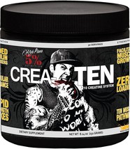 Rich Piana 5% Nutrition CREA-TEN 10 Creatine System net.wt. 8.14 oz. MAN... - $27.77