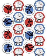 Black Belt Value Stickers 4 Sheets Pack Martial Art Karate Birthday Part... - $2.70 CAD