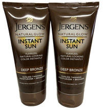 Pack Of  2 Jergens Natural Glow Sunless Tanning Moisturizer Deep Bronze - $25.51