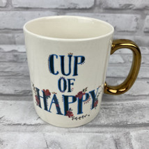 Natural Life Cup of Happy Coffee Tea Mug  Gold Handle Dishwasher Microwa... - £12.87 GBP