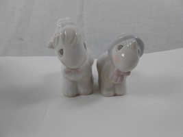 Precious Moments Goats Noah&#39;s Ark Salt and Pepper Shakers Enesco Male and Female - £10.43 GBP