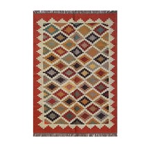 Wool Jute Kilim rugs Accent Vintage Nordic Dhurrie Runner Oriental Bohemian - £51.46 GBP+