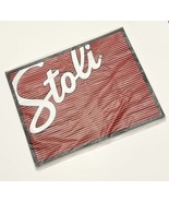 NEW - Stoli Vodka Liquor 11” x 14” Square Vintage Font Bar Mat - £14.14 GBP