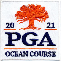 An item in the Crafts category: 2021 103rd PGA Championship Ocean Course South Carolina Badge Embroidered Patch