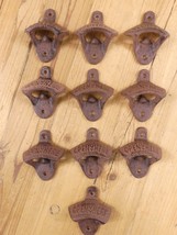 10 Rustic Open Here Cast Iron Wall Mounted Bottle Openers Beer Pop Whole... - €17,11 EUR