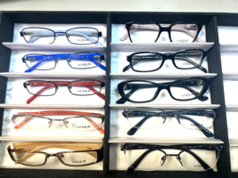 Vogue Lot Of 10 Eyeglasses Black Tortoise+ Women &amp;Kids Frames No Cases - £136.89 GBP