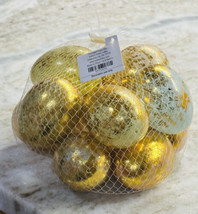 12 Pastel Gold  Marbleized Plastic Easter Egg Vase Filler Spring Home Decor 2.5” - £23.64 GBP